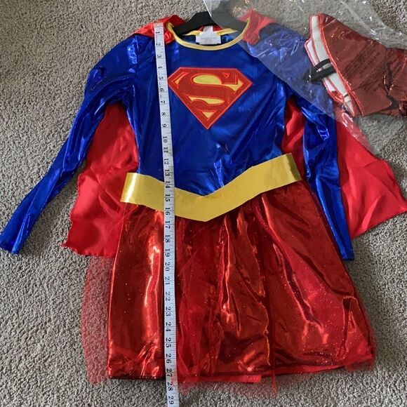 Kids Super Woman Costume Halloween Size L NEW - Picture 8 of 9